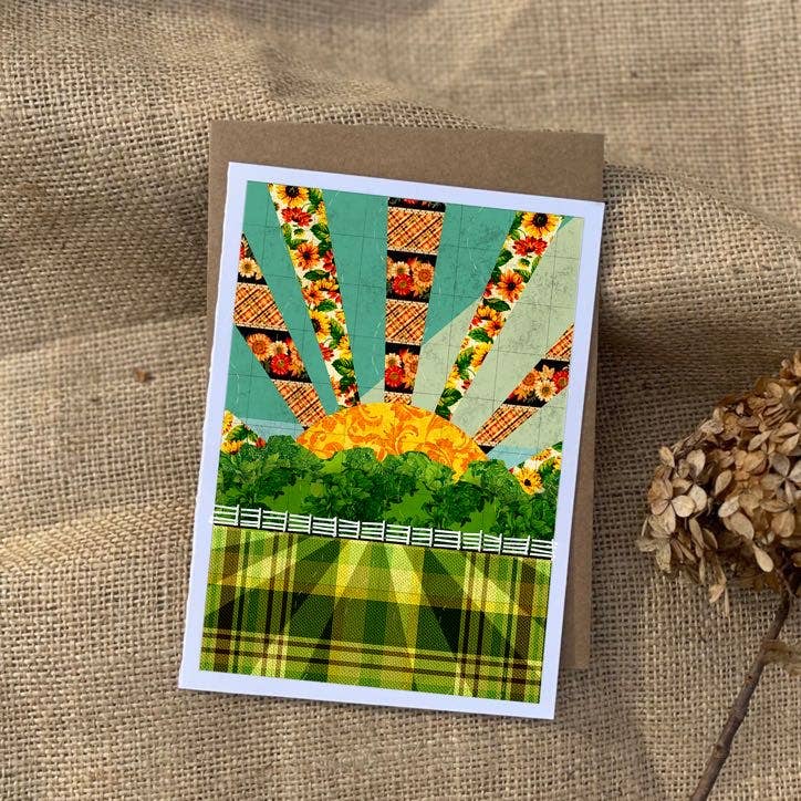 Farm Morning Greeting Card