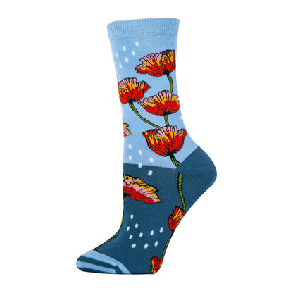 Poppy Please Crew Socks