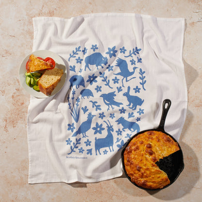 Buffalo & Friends Flour Sack Tea Towel