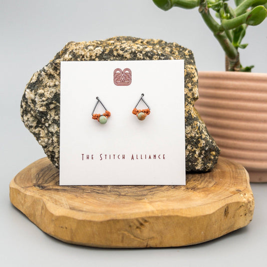 Aqua Terra Jasper Stud Earrings