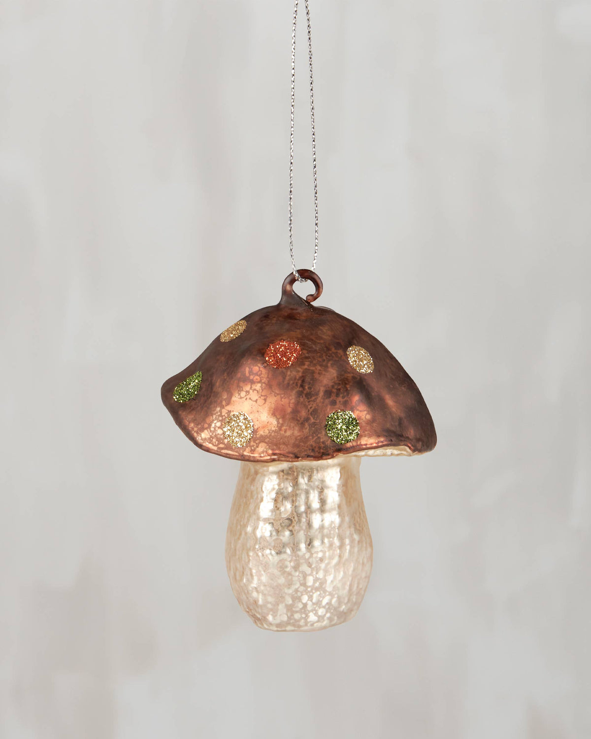 Glass Toadstool Ornament