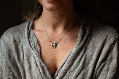 Triangle Labradorite Pendant Necklace | Austin Titus