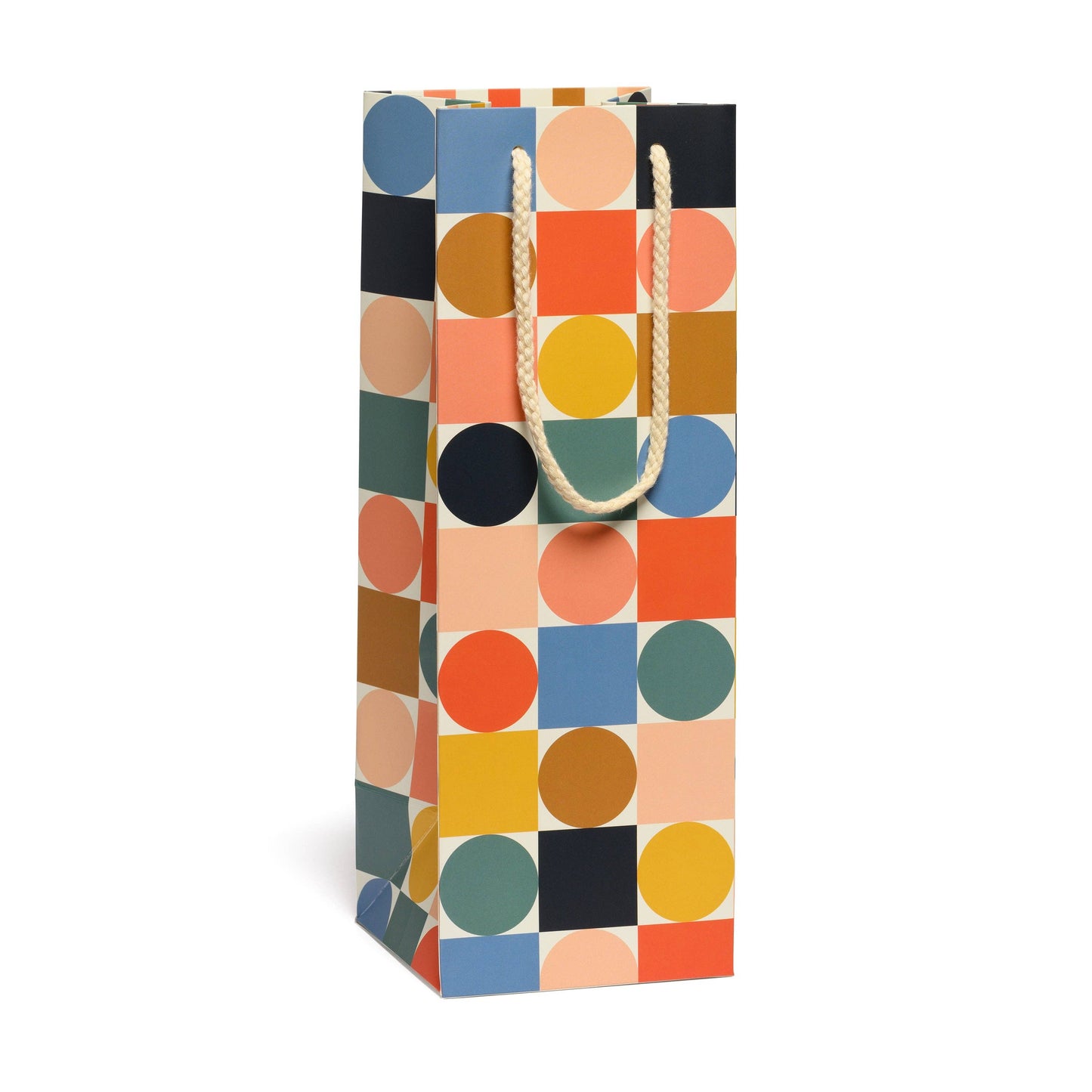 Circles and Squares Wine Gift Bag