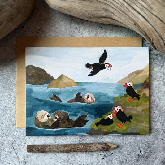 Otter Cove Greeting Card