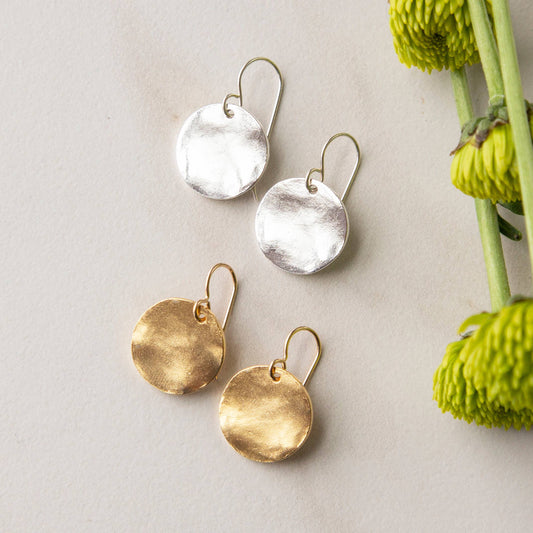Small Evan Earrings in Gold