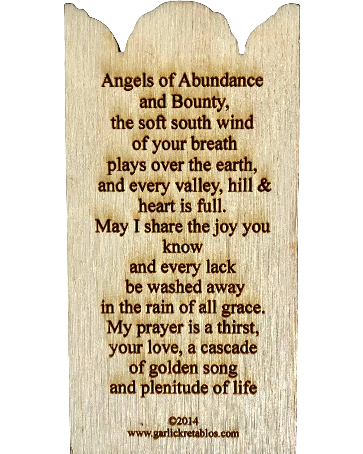 Angel of Abundance Pocket Plaque