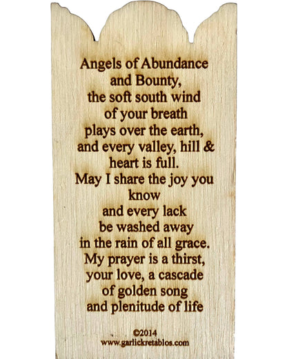 Angel of Abundance Pocket Plaque