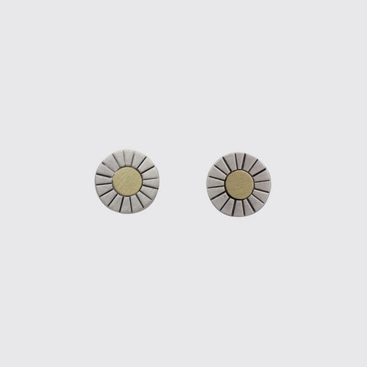 Etched Sun Post Earrings | Jane Diaz
