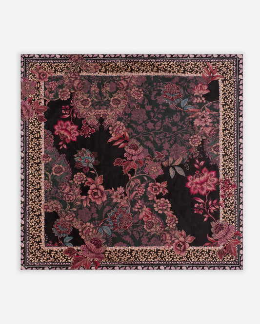 Square Silk Scarf in Samia Print | Johnny Was