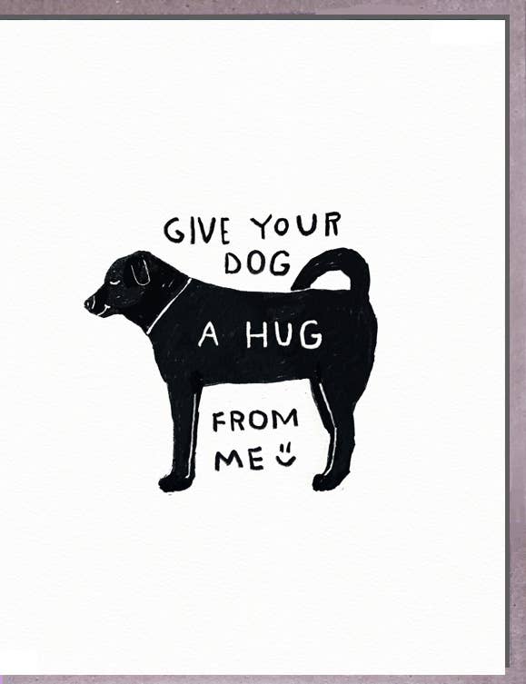 Dog Hug Card