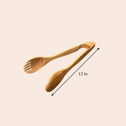 Bamboo Serving Tongs