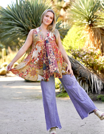 Alani Tunic Tank in Multi Print