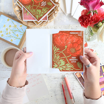 Thinking of You Poppies Card