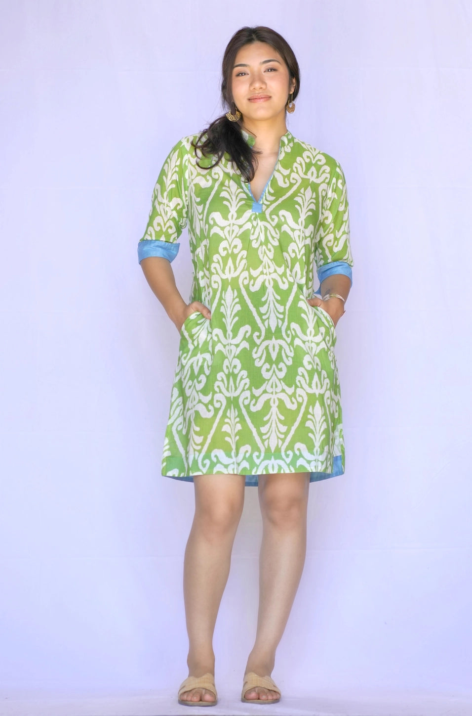 Amelia Dress in Lime