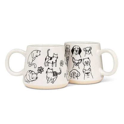 Black & White Dogs Oversized Mug