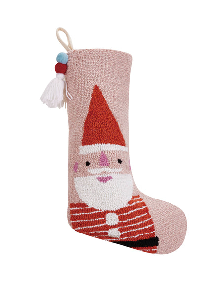 Santa Stocking With Pom Tassel