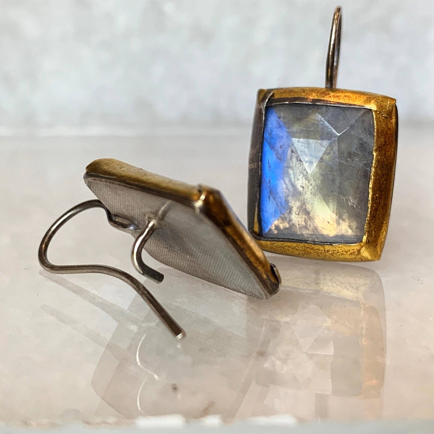Moonstone Fold Earrings | Austin Titus