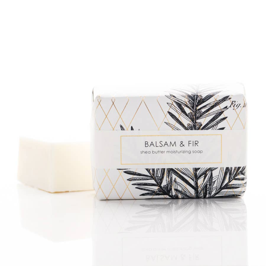 Balsam & Fir Soap Bar in Goldleaf Design