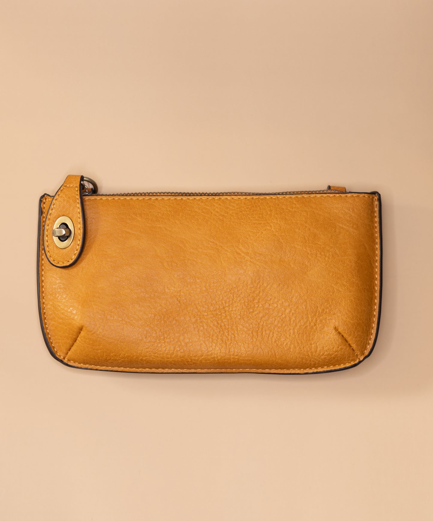 Mini Crossbody Wristlet Clutch in Honey