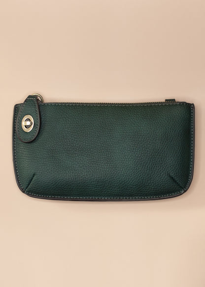 Mini Crossbody Wristlet Clutch in Green