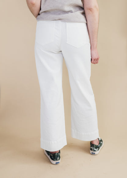 Marine Crop Jean in White | Sanctuary