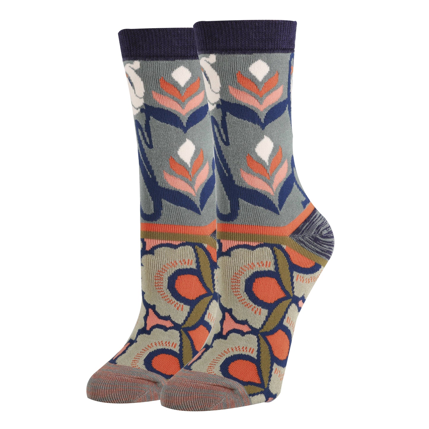 Azalea Breeze Bamboo Crew Socks