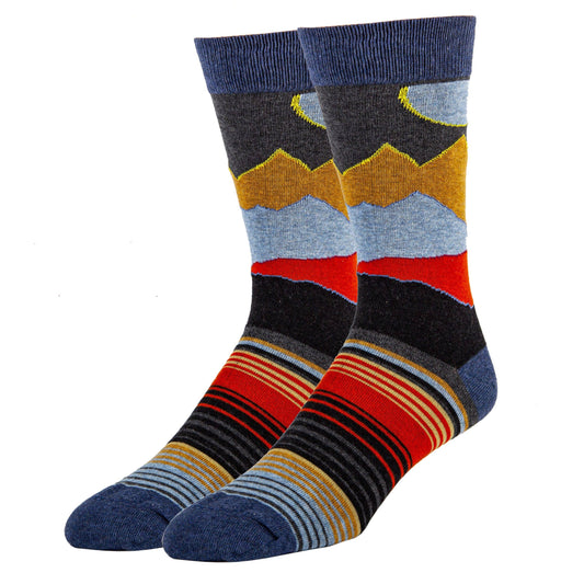 Midnight Sky Cotton Crew Socks