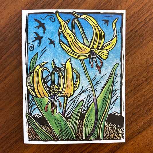 Glacier Lily Card