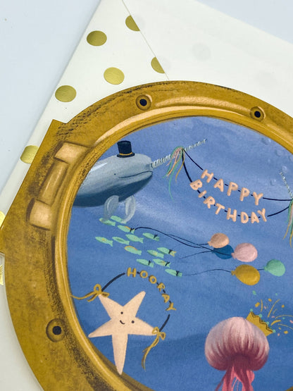 Happy Birthday Porthole Card