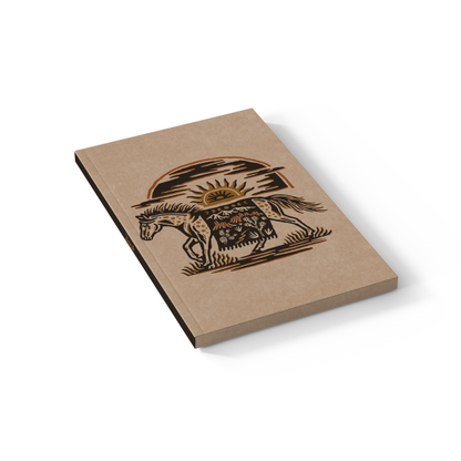 Western Horse Layflat Notebook