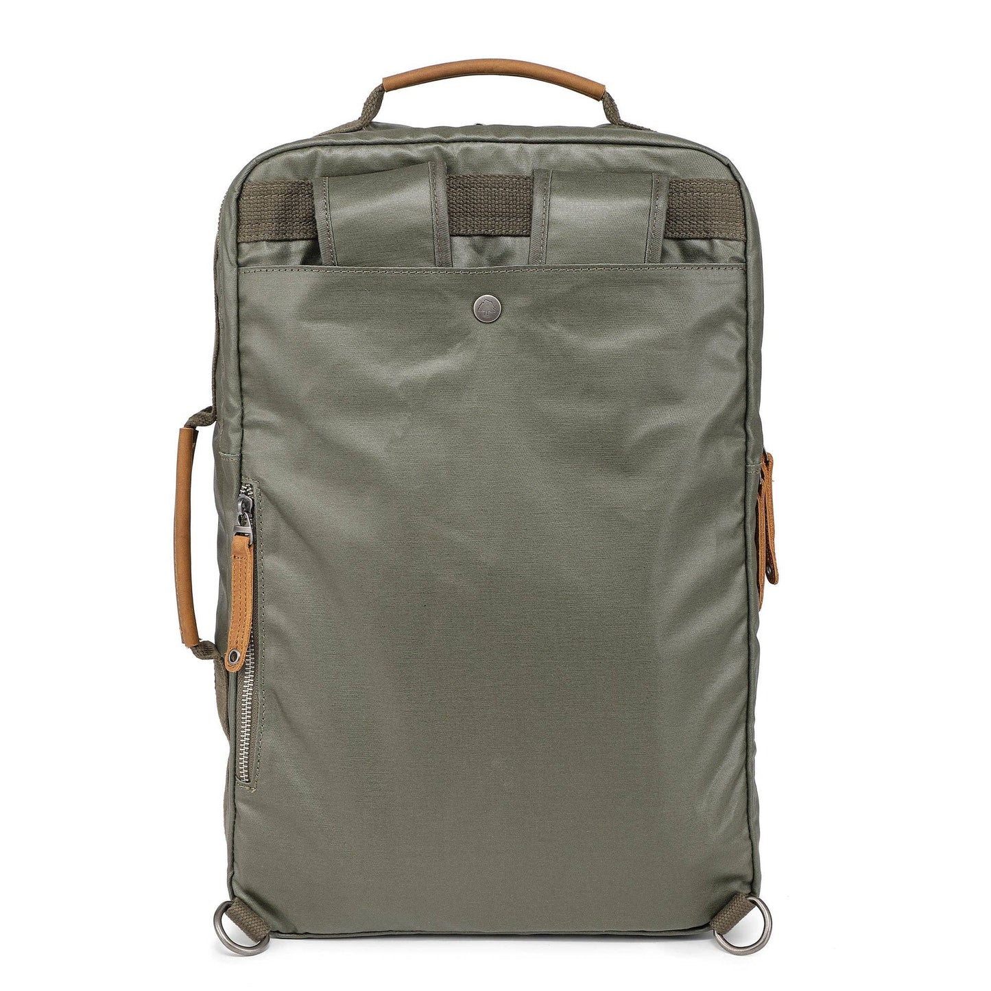 Madrone Coated Canvas Backpack in Army Green