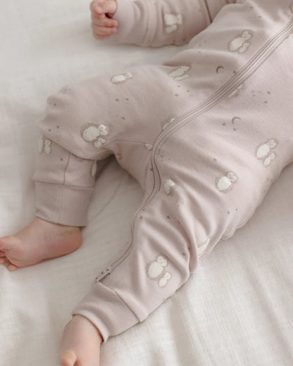Lilac Owls Long Sleeve Zip Sleeper