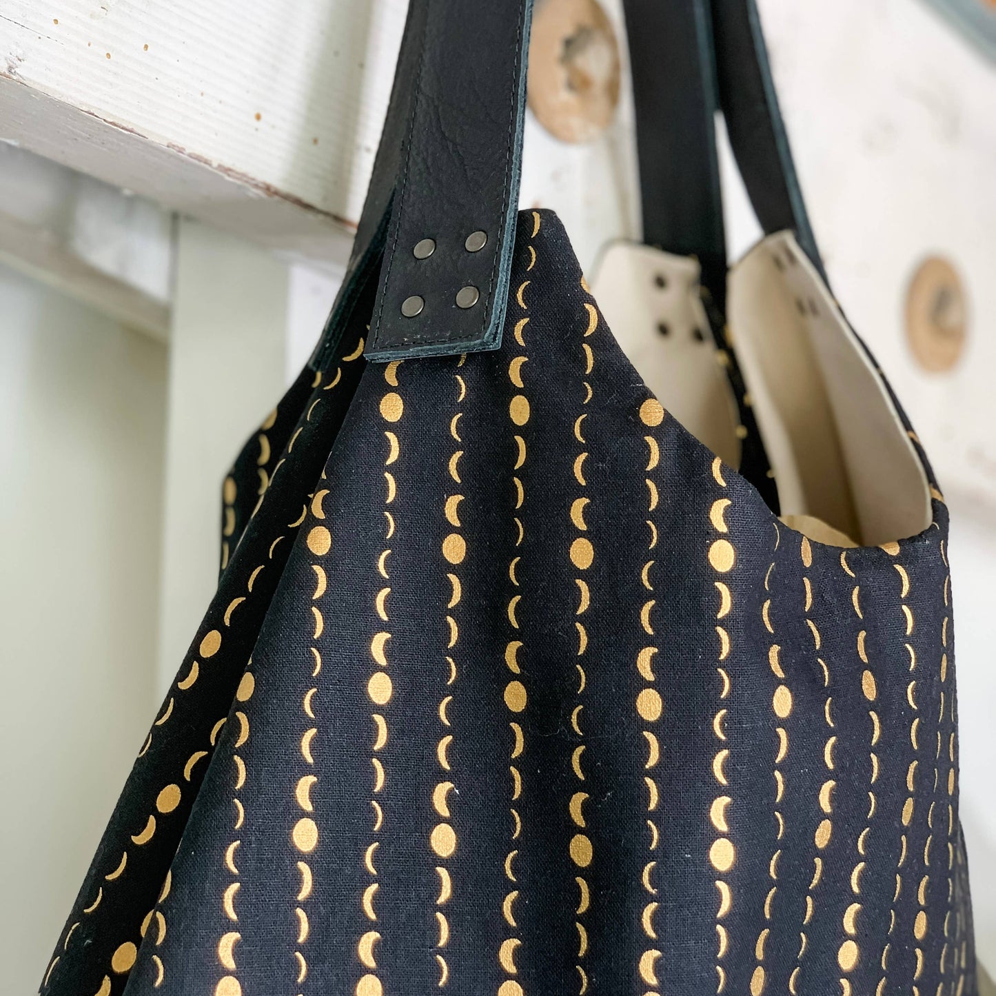 Convertible Tote in Dark Mooons