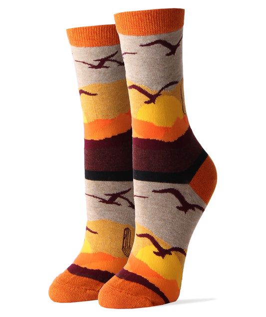 Desert Sky Cotton Crew Socks