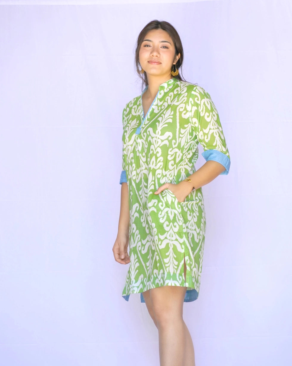 Amelia Dress in Lime