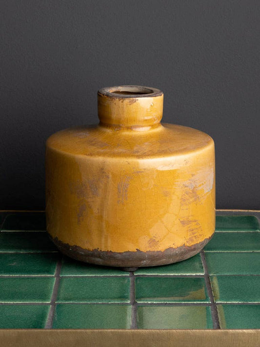 Bottle Vase in Mustard