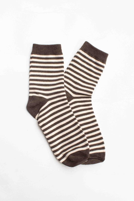 Wood Thin Stripe Socks