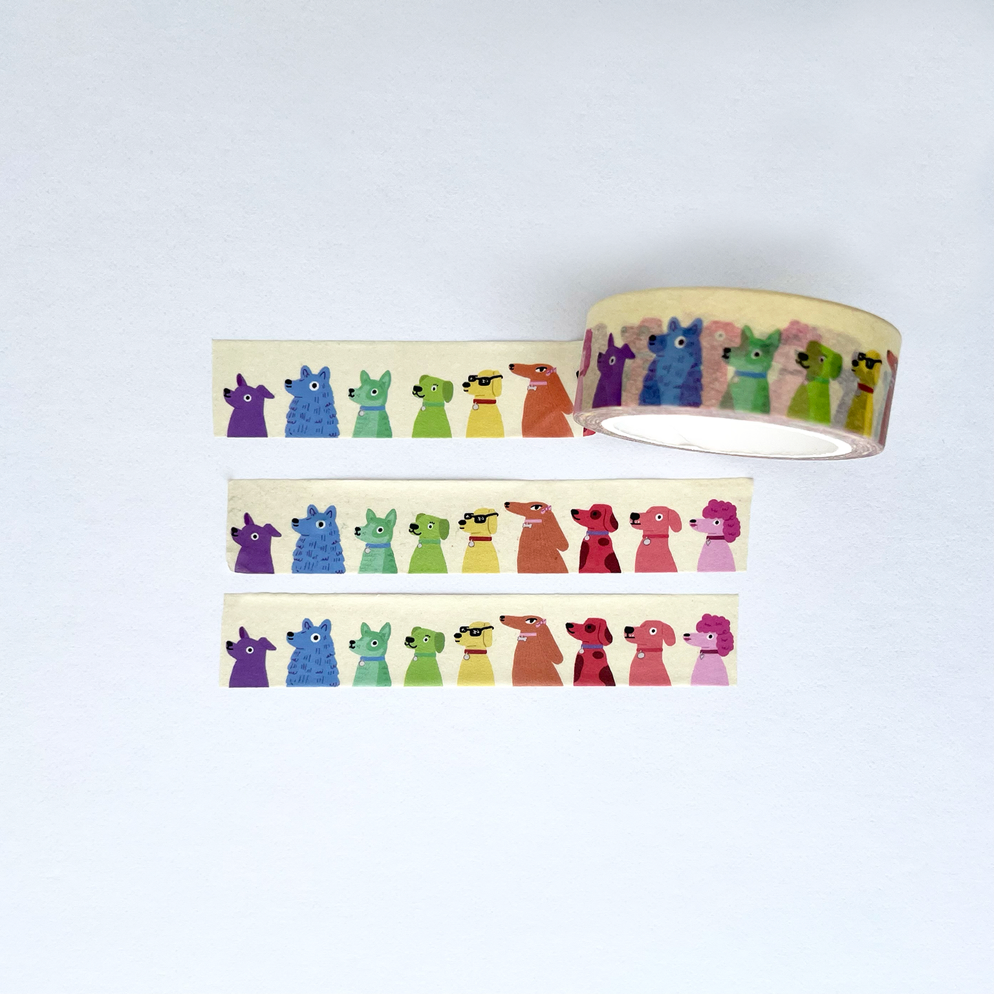 Dog Lovers Rainbow Washi Tape
