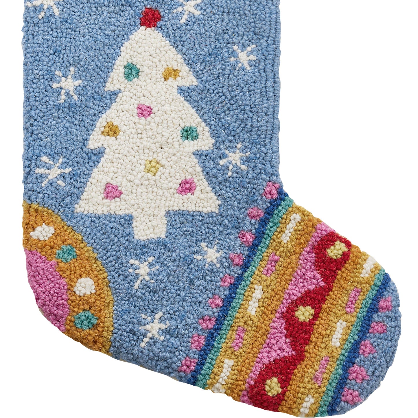 Fair Isle Tree Hook Stocking