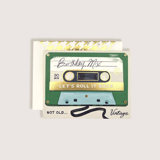 Birthday Mix Cassette Tape Card