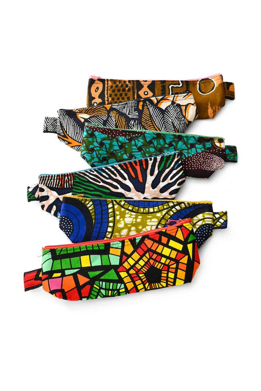 Assorted African Print Zipper Pouch