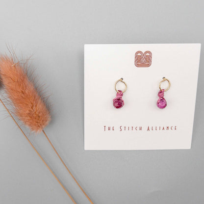 Ruby Mini Dangle Earrings