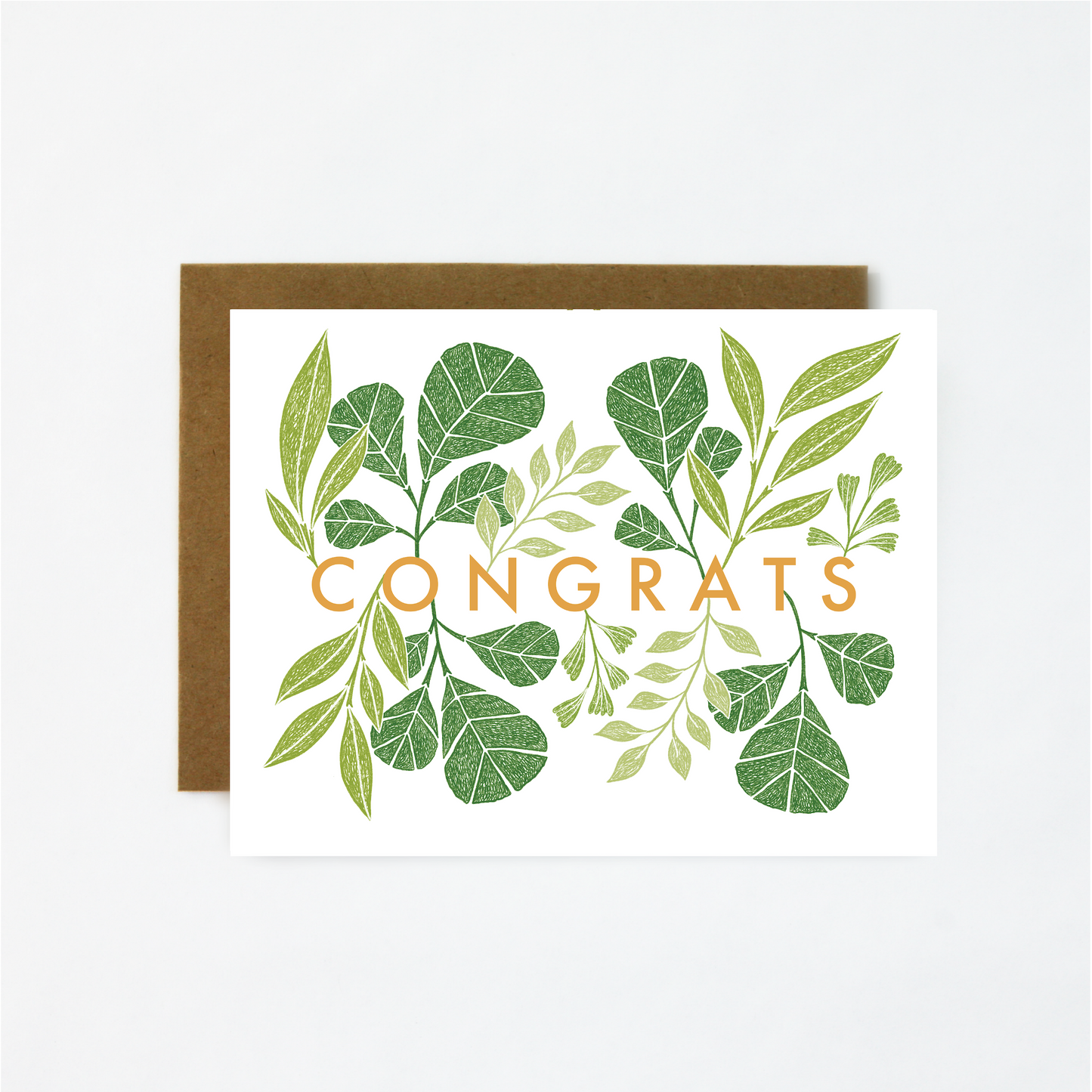 Congrats Leaves Card
