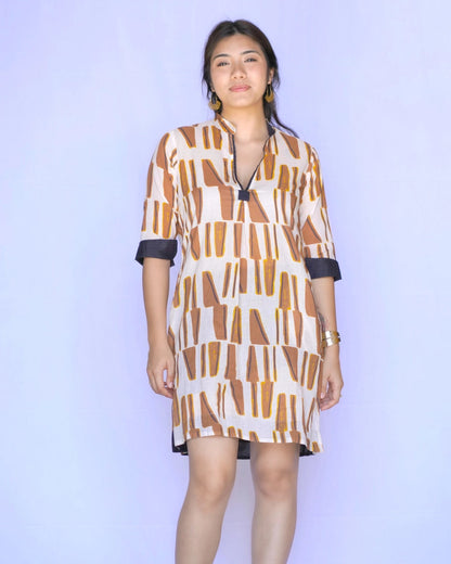 Amelia Dress in Gold