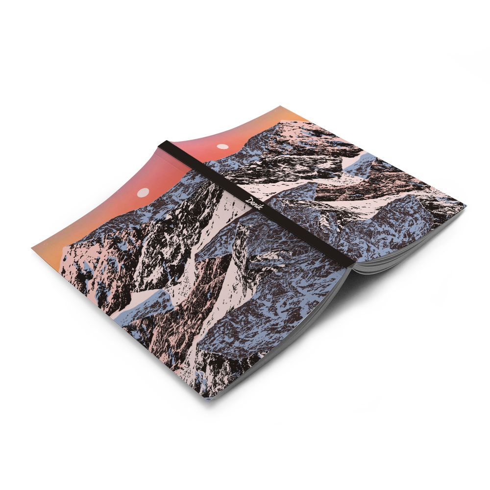 Sunset Mountain Layflat Graph Notebook