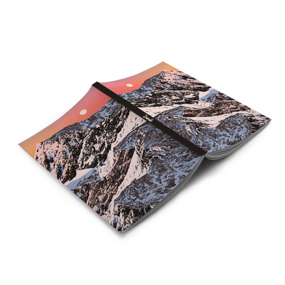 Sunset Mountain Layflat Graph Notebook