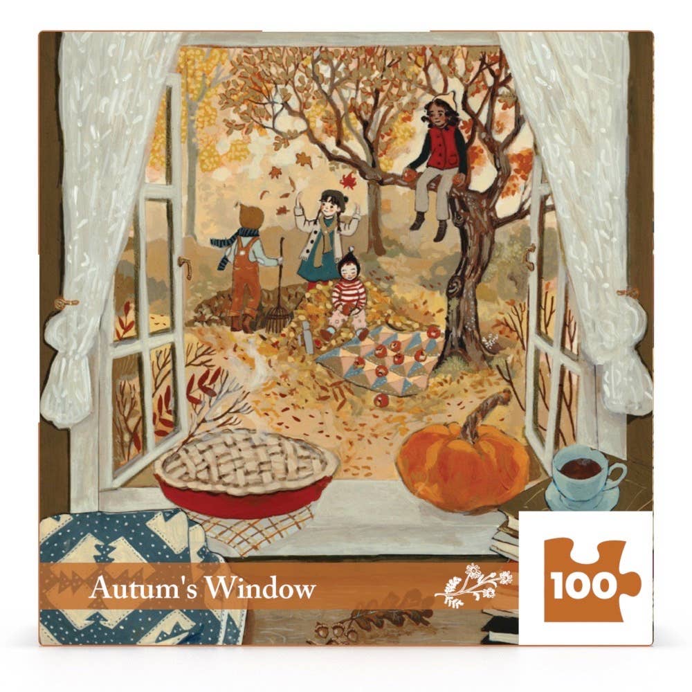 Autumn's Window 100 Piece Mini Puzzle