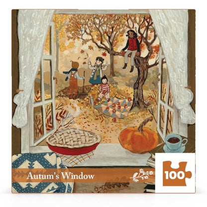 Autumn's Window 100 Piece Mini Puzzle