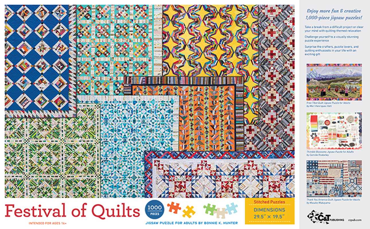 Festival of Quilts Jigsaw Puzzle by Bonnie K. Hunter by: Jigsaw; 1 pages / English