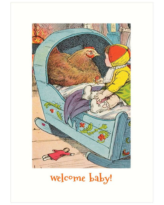 Mother Hen | Baby Greeting Card: A7